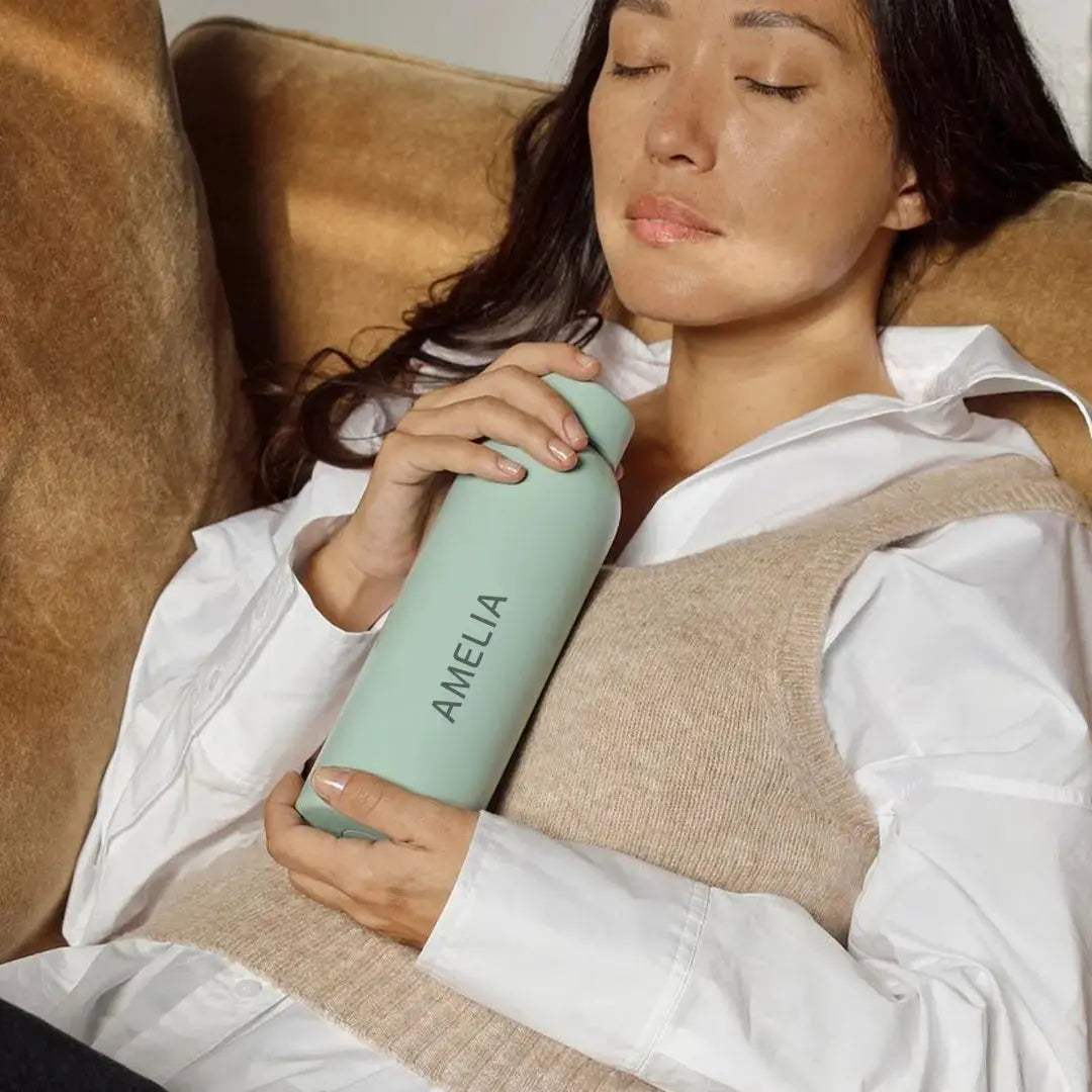 Thermos with temperature indicator