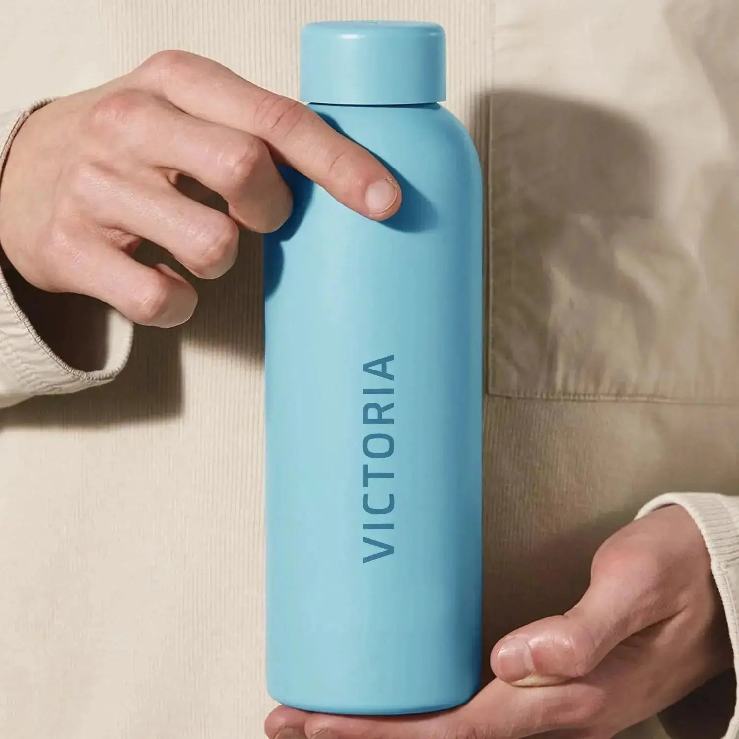 Thermos with temperature indicator