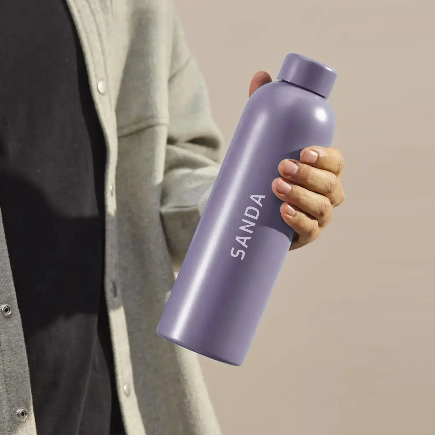 Thermos with temperature indicator