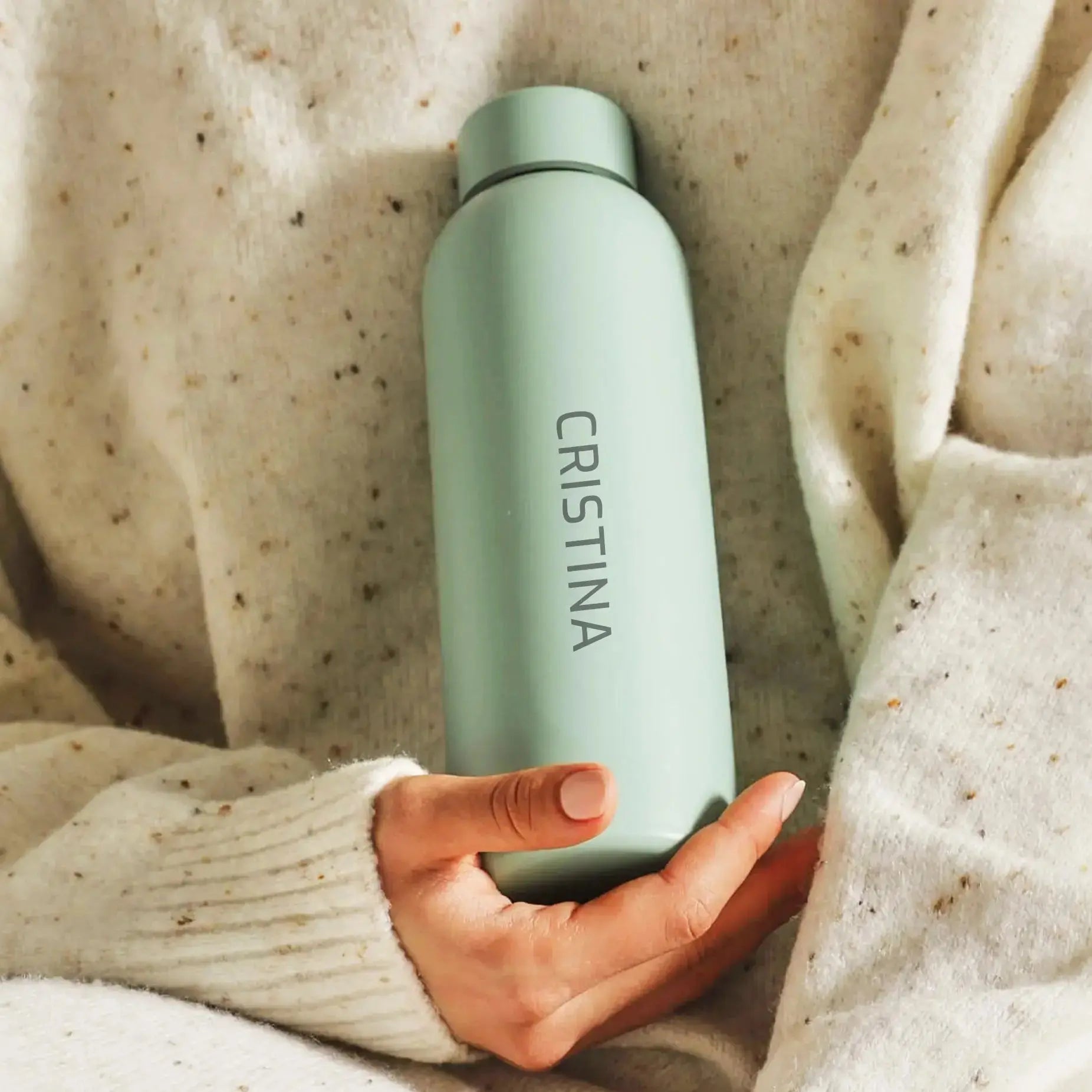 Thermos with temperature indicator