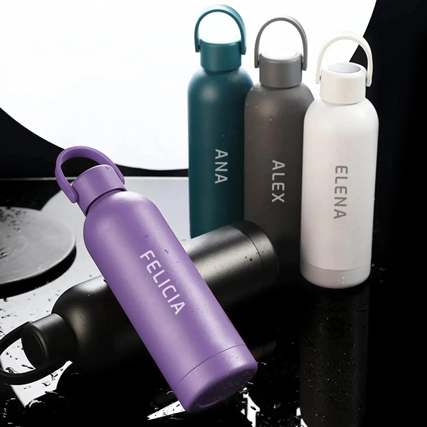 Thermos with temperature indicator