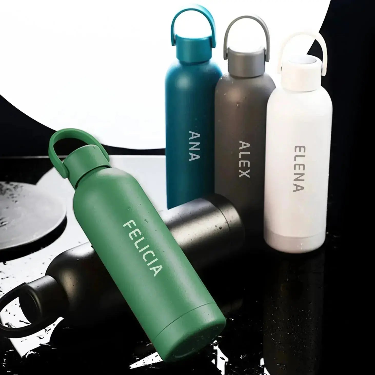 Thermos with temperature indicator