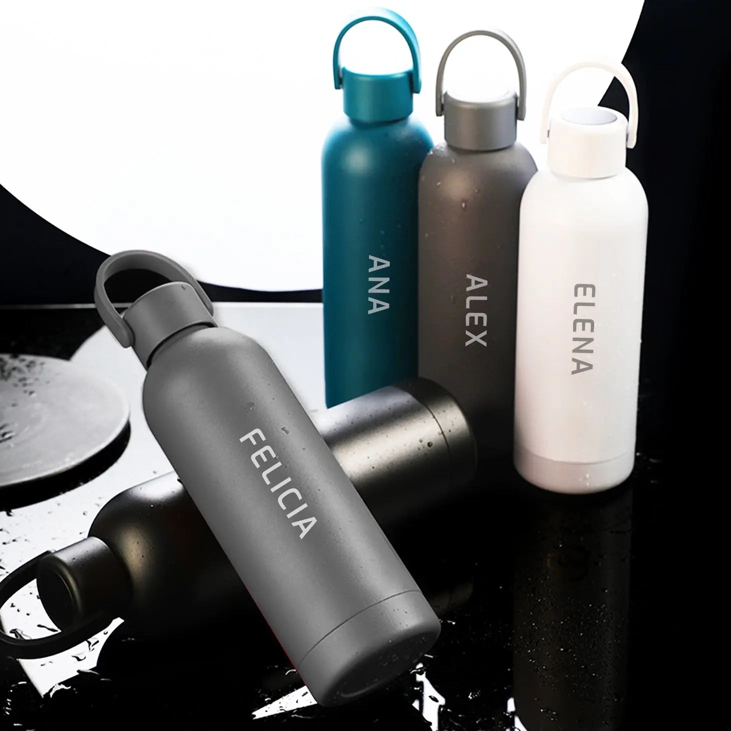 Thermos with temperature indicator