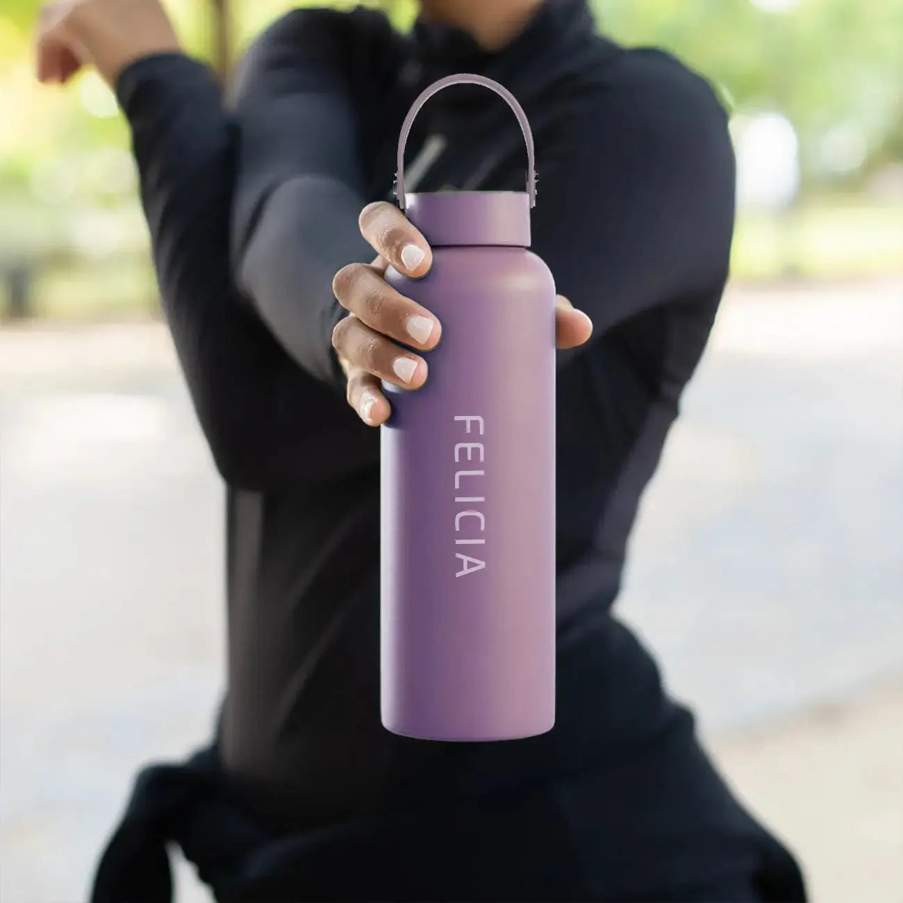 Thermos with temperature indicator
