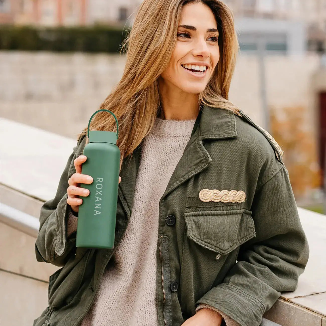 Thermos with temperature indicator