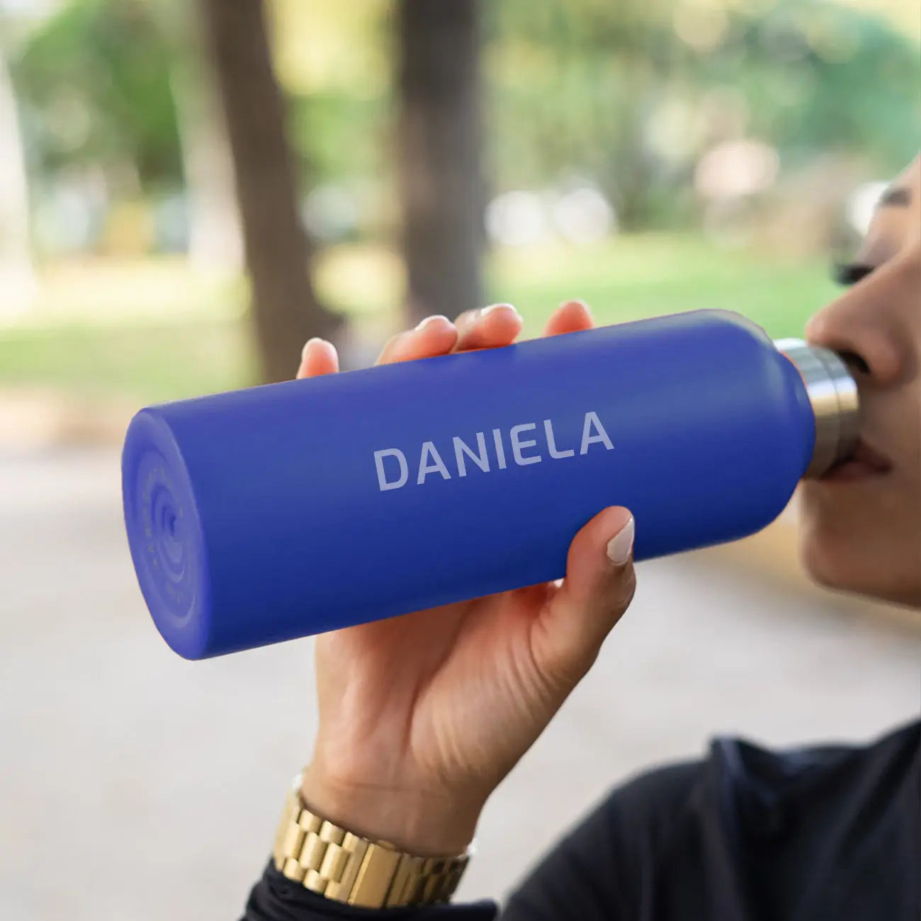 Thermos with temperature indicator