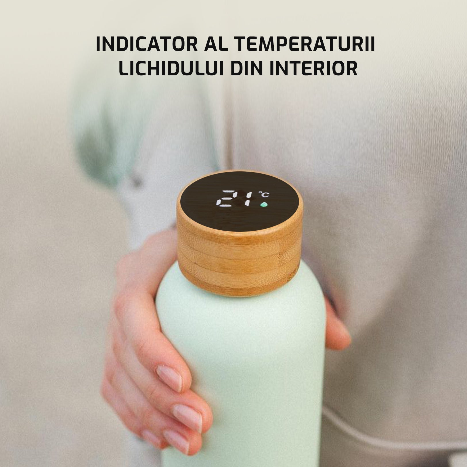 Termos cu indicator al temperaturii