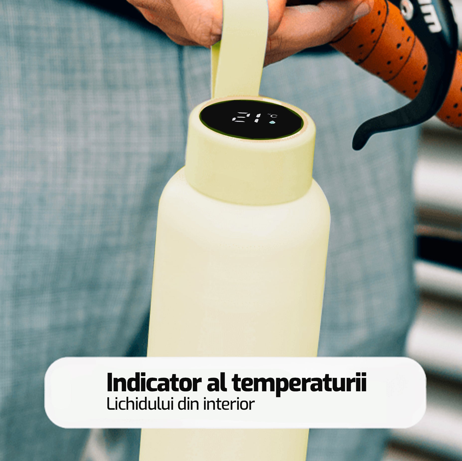 Termos cu indicator al temperaturii